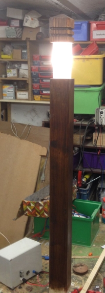 Gartenpollerleuchte aus Resten - Bauanleitung zum Selberbauen - 1-2-do