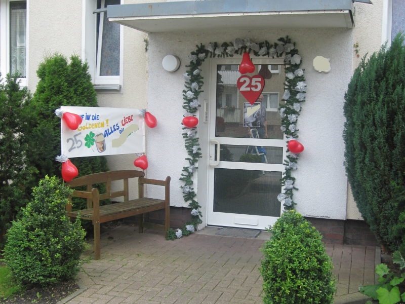 Deko zur Silberhochzeit der Nachbarn - Bauanleitung zum ...