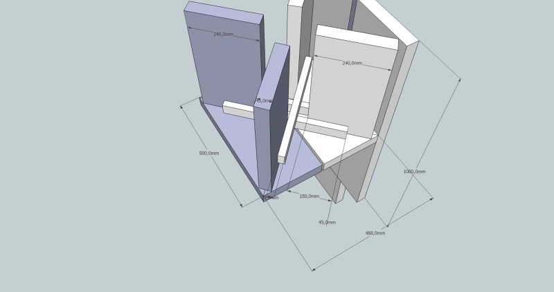 Schwarz und Weiß - der 12te Mann - Massiver Stuhl zur EM - Bauanleitung