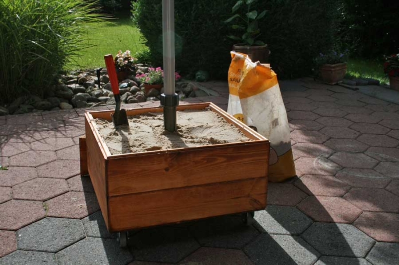 Sonnenschirmständer Bauanleitung zum Selberbauen Deine
