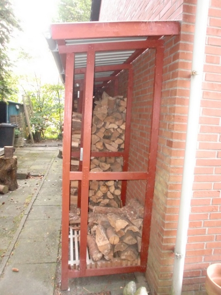 Holzlager für Brennholz - Bauanleitung zum Selberbauen - 1-2-do.com