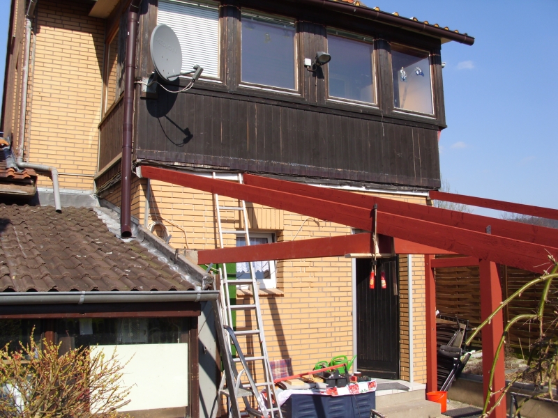 Terrassendach Neubau - Bauanleitung zum Selberbauen - 1-2-do.com