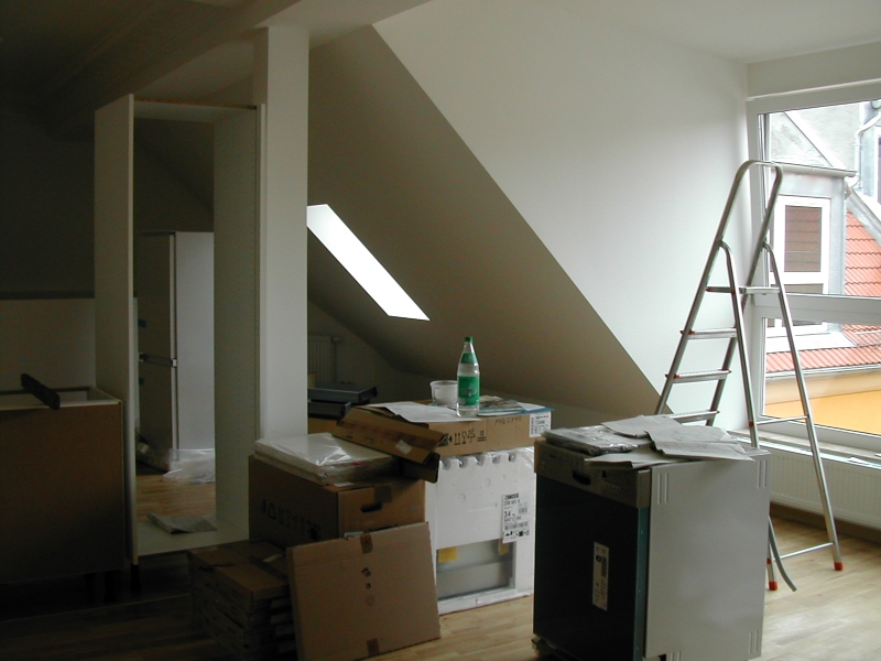 Küchenzeile ohne Küche und Hängeschränke ohne Wand. ;-) - Bauanleitung