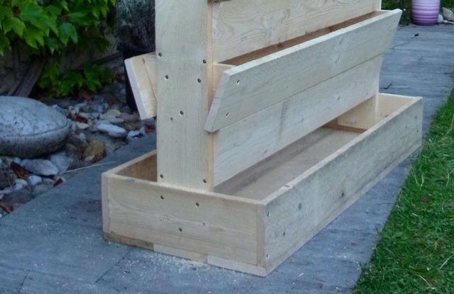 Großer Blumenkasten als Trennwand Bauanleitung zum Selberbauen 12