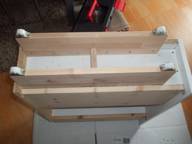 Ausziehbares "Unterregal" für Küchenschränke - Bauanleitung zum
