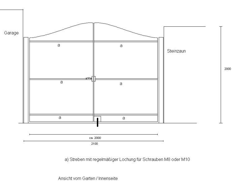Gartentor - Bauanleitung zum Selberbauen - 1-2-do.com - Deine