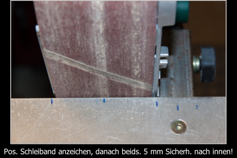 Schleiftisch für den Bandschleifer PBS 75 AE - Bauanleitung zum
