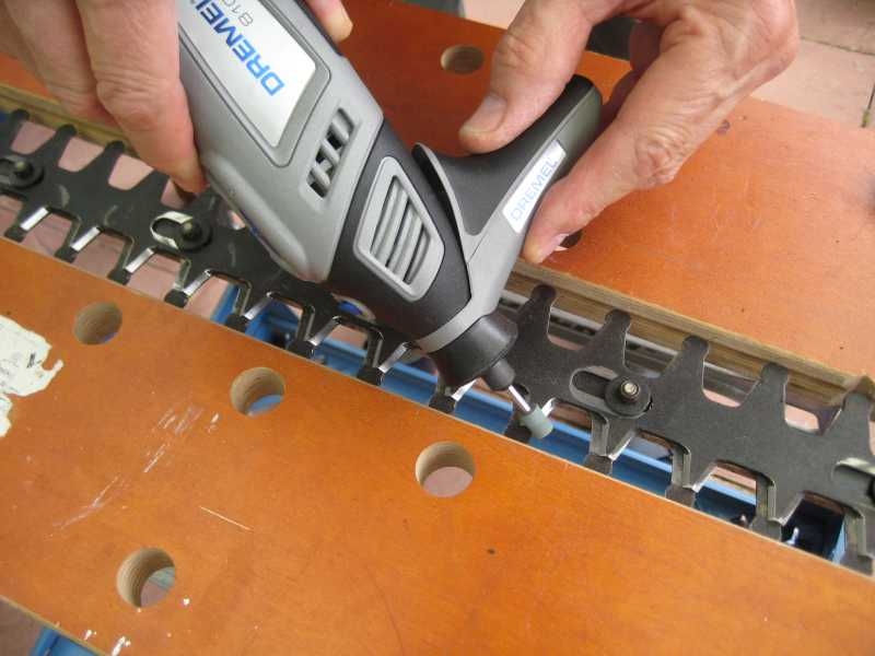 Schärfen einer elektrischen Heckenschere! Bauanleitung zum