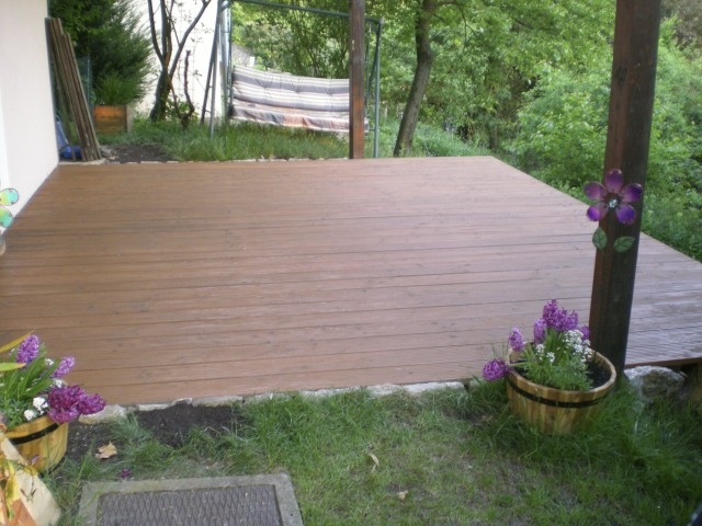 Veranda gebaut mit Douglasienholz - Bauanleitung zum Selberbauen - 1-2