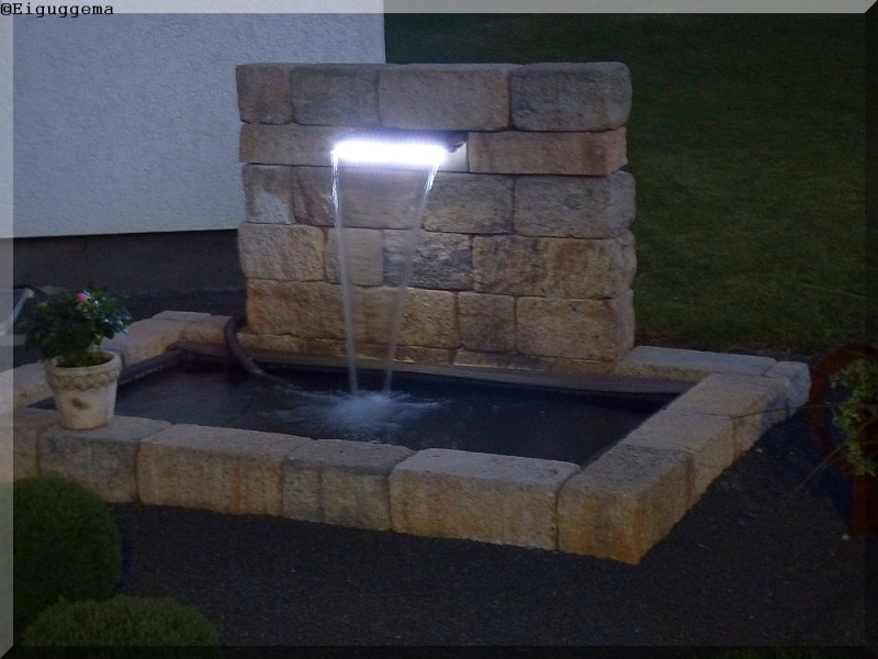 Unsere Brunnen im Vorgarten und auf der Terrasse - Bauanleitung zum