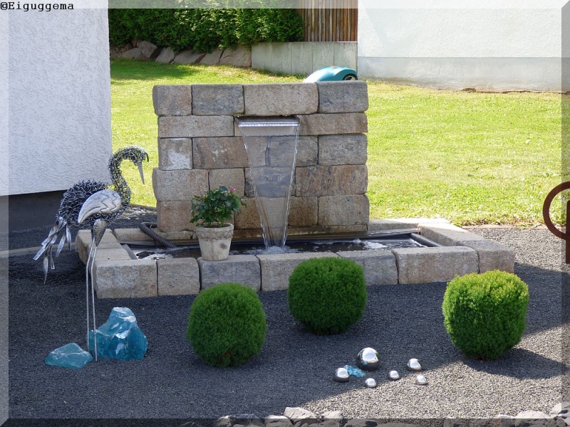 Unsere Brunnen im und auf der Terrasse Bauanleitung zum