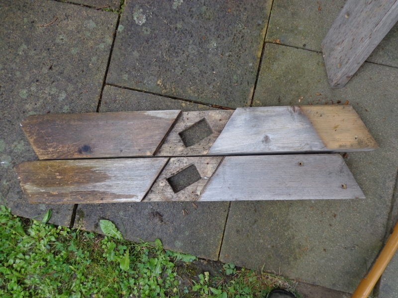 Austausch der Beine eines Gartentisches - Bauanleitung zum Selberbauen